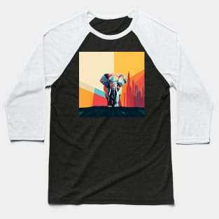 Elephant Pop Art Baseball T-Shirt